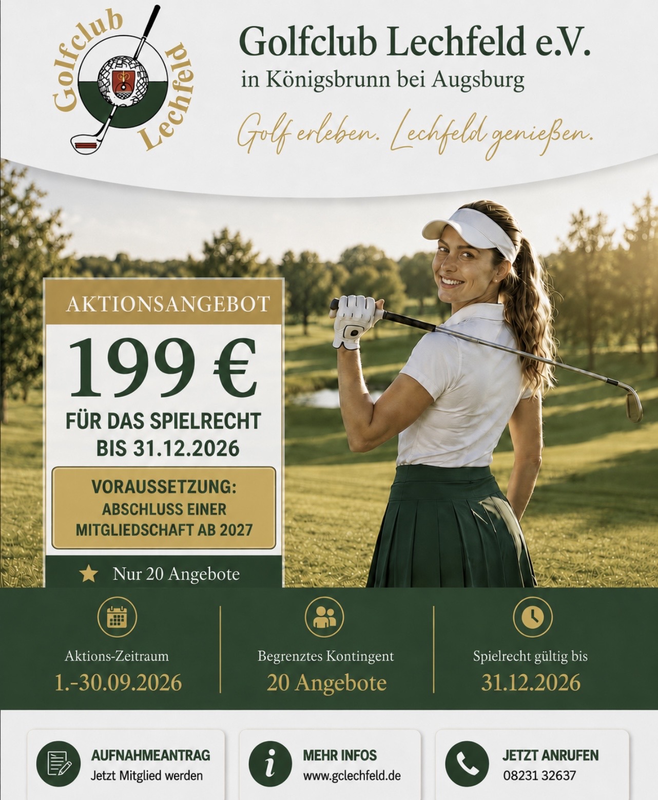 Aktionsangebot Golfclub Lechfeld